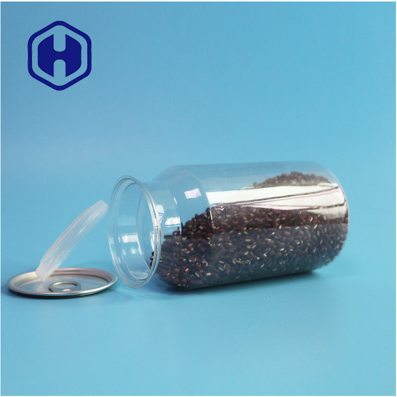 Durchsichtige PET-Kunststoffdosen für trockene Lebensmittel und Gewürze mit undichtem Design und leichtem Öffnen