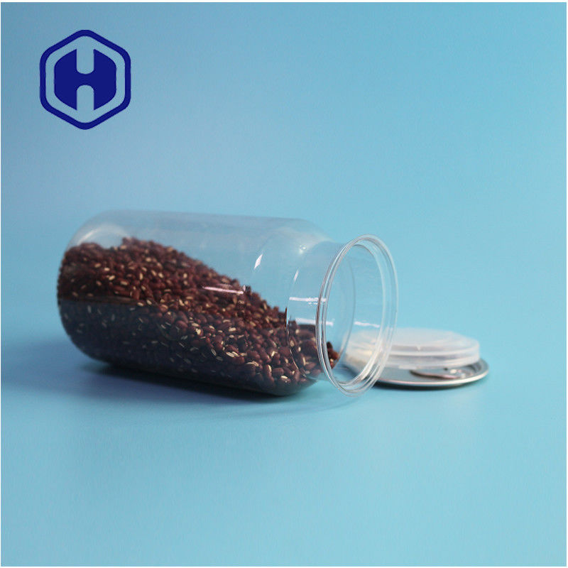 Durchsichtige PET-Kunststoffdosen für trockene Lebensmittel und Gewürze mit undichtem Design und leichtem Öffnen