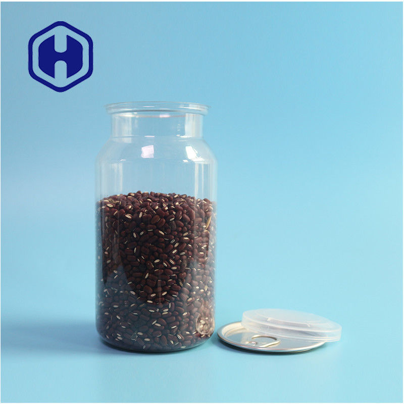 Durchsichtige PET-Kunststoffdosen für trockene Lebensmittel und Gewürze mit undichtem Design und leichtem Öffnen