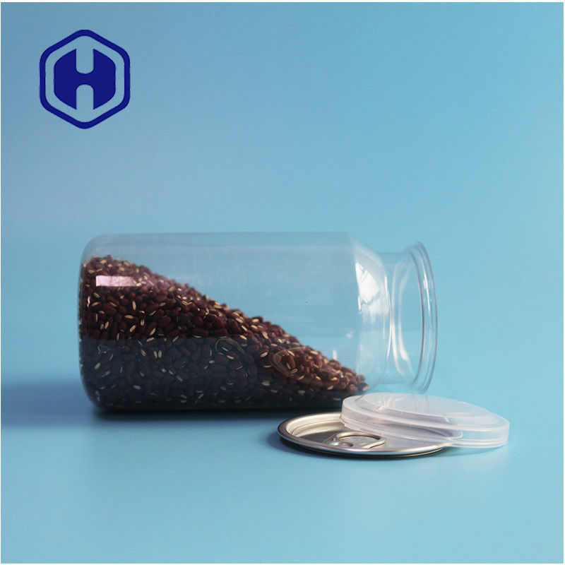Durchsichtige PET-Kunststoffdosen für trockene Lebensmittel und Gewürze mit undichtem Design und leichtem Öffnen