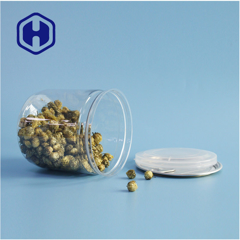 Supermarktverpackungen Lufttetzte, undichteste PET-Plastik-Cookie-Kanister mit leicht zu öffnenden Deckeln