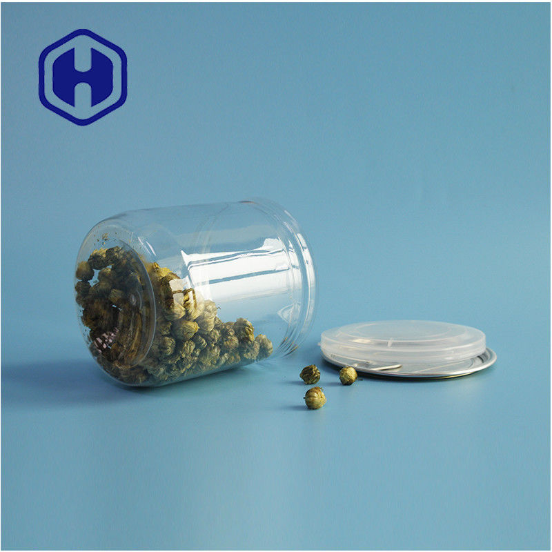 Supermarktverpackungen Lufttetzte, undichteste PET-Plastik-Cookie-Kanister mit leicht zu öffnenden Deckeln