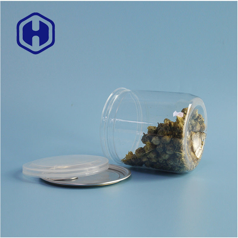 Supermarktverpackungen Lufttetzte, undichteste PET-Plastik-Cookie-Kanister mit leicht zu öffnenden Deckeln