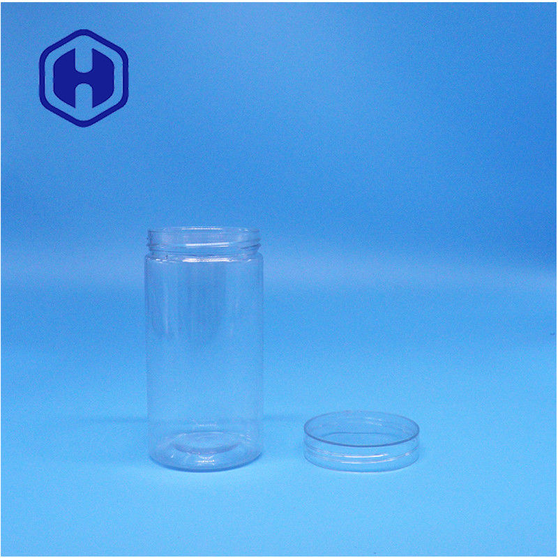 Durchsichtige Runde Kunststoffzucker Pekannüsse Süßigkeiten Mandel Atem Minze Mais Rosinen Walnuss Gläser