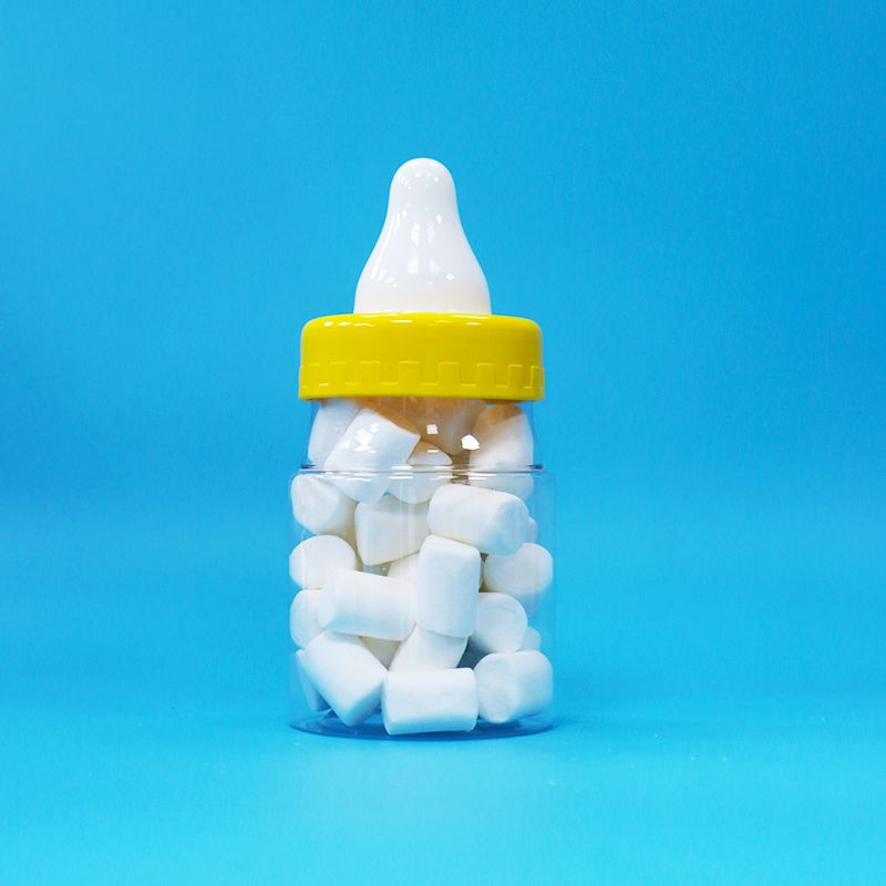 Lebensmittelechter, transparenter PET-Kunststoff, versiegeltes Glas mit Schraubverschluss für Lebensmittel, Süßigkeiten, Kekse