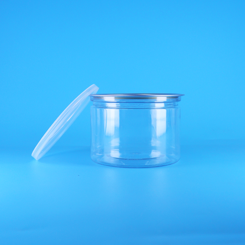 Runder Kunststoff-PET-Deckel mit Easy-Open-Funktion für Lebensmittel, Süßigkeiten, Kekse, Snacks, Tee, Blechdosenverpackung