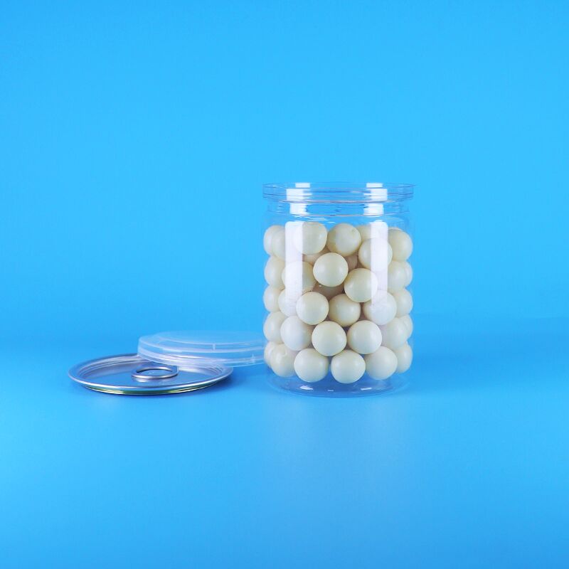 Leicht zu öffnende Deckel, Bio-Dschungel-Nüsse, getrocknete Lebensmittel, transparente PET-Popcorndosen