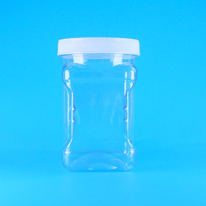 Emon Scheiben Cranberry Kekse Trockener Tintenfisch PET Klares Kunststoff Schraubdeckel Greifer Gläser Lebensmittelqualität