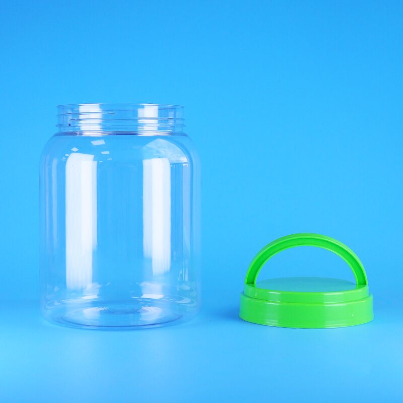 Lebensmittelqualität Flachkappe Klares Kaffee Süßigkeiten Lotussamen Babynahrung PET Runder Plastikglas