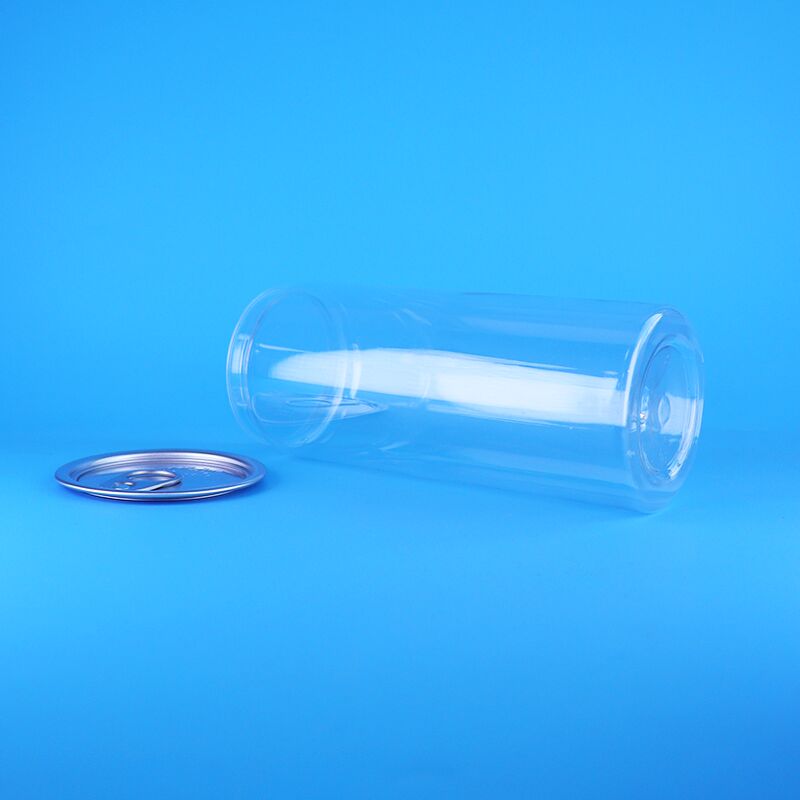 Hohe Qualität Gut Versiegelung leicht offenes Deckel klares PET Kunststoff Getränke Soda Dosen