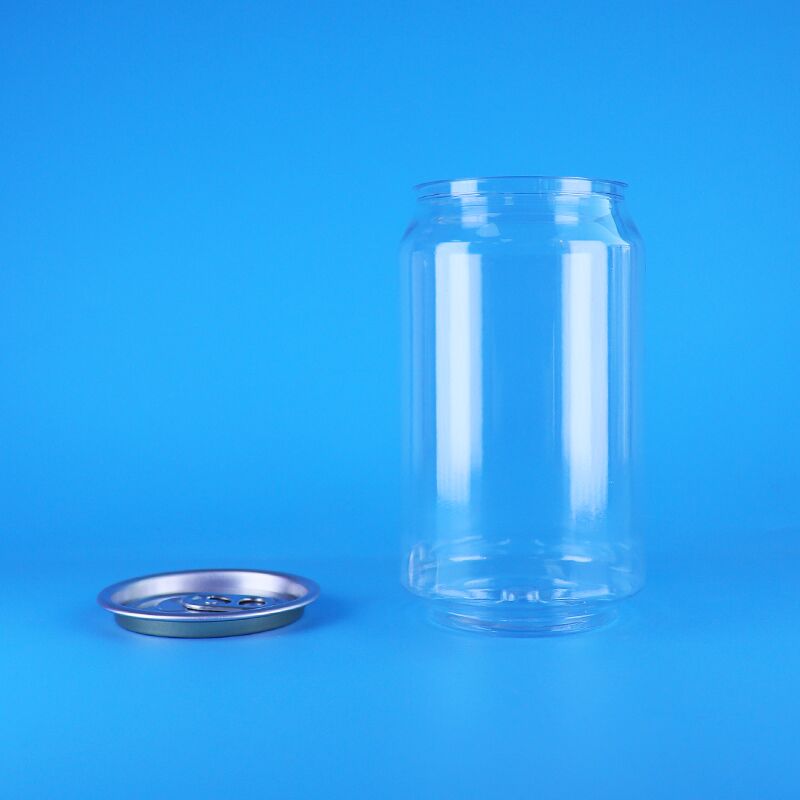 330 ml Leichte Öffnung Deckel Transparente Lebensmittel PET Kunststoffdose Für Kaffee Cider Nüsse Popcorn