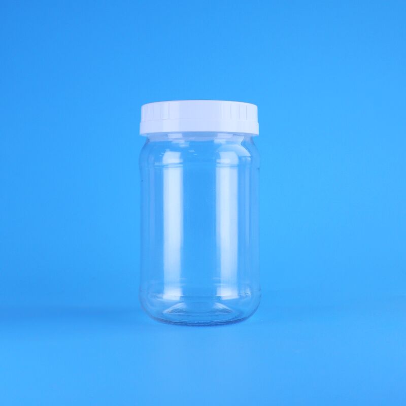 220 ml klares Kunststoffgefäß mit weißer Schraubkappe für Salat- und Marmeladenverpackungen