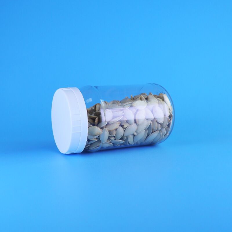 220ml Clear PET Plastic Jar White Screw Cap For Salad Jam Food Packaging Solutions