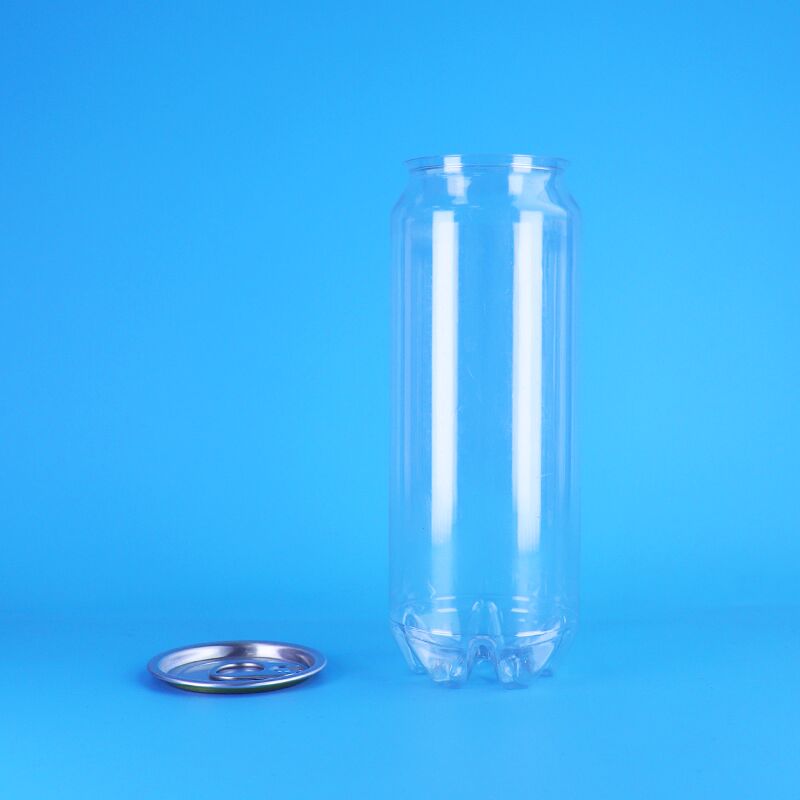 Lebensmittel-Grad benutzerdefinierte Plastikgefäße PET-Plastik Soda Mike Grüner Tee kann leicht Öffnen Deckel