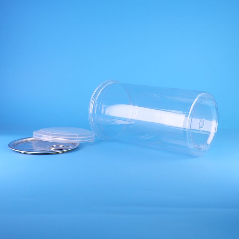 BPA-freie 700 ml PET-Glas mit leicht offenem Deckel für Lebensmittellager und -verpackungen