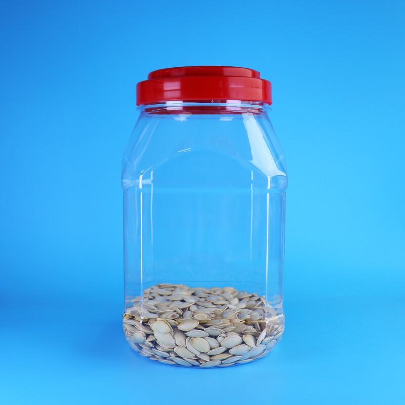 BPA-freier PET-Kunststoffbehälter mit 2100 ml Fassungsvermögen und Schraubdeckel zur Aufbewahrung von Süßigkeiten und Crackern