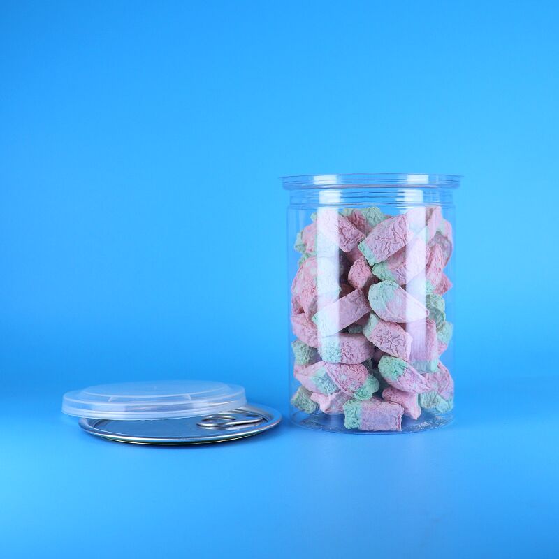 Robuste lebensmittelechte PET-Behälter zur Aufbewahrung von Kuchen, Keksen und Süßigkeiten mit leicht zu öffnendem Deckel