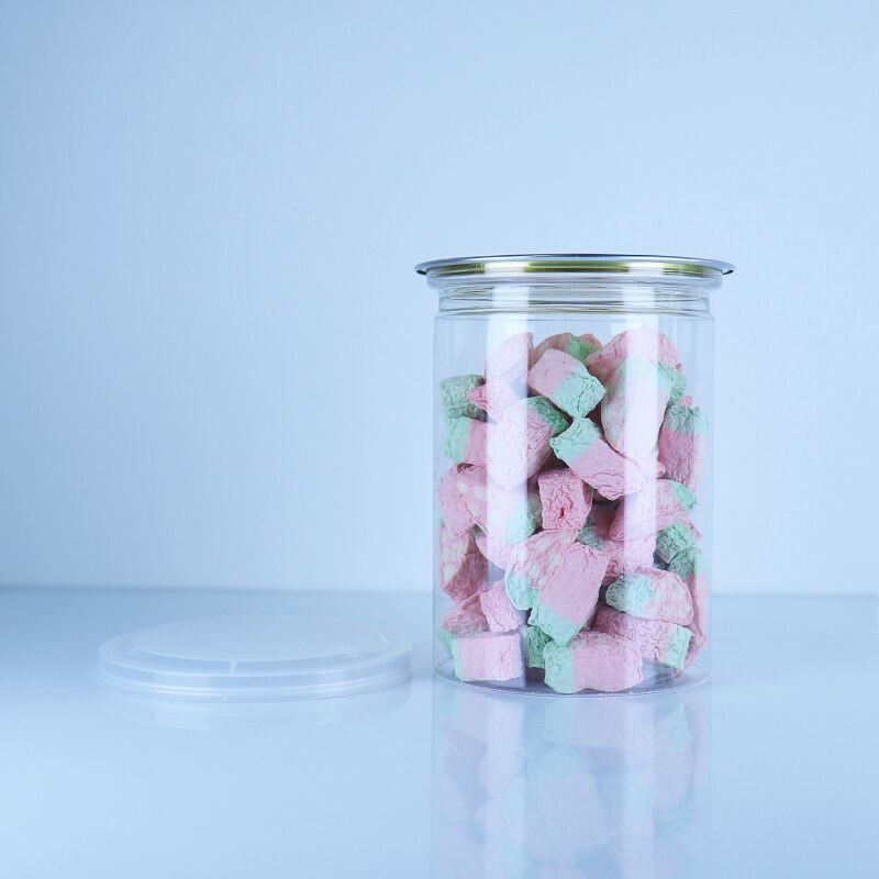 Transparente Lebensmittelaufbewahrungs-PET-Dosen für Kuchen, Trockenfrüchte, Tarte, lebensmittelecht, leicht zu öffnender Deckel
