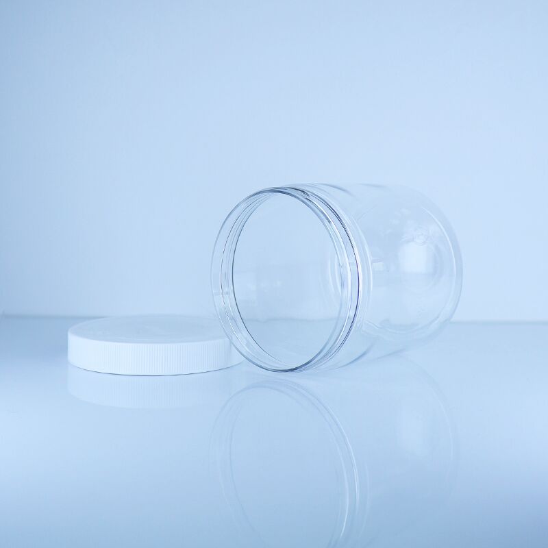 Premium Food Storage Biscuits Sweets Walnuts Bulk Packaging PET Jars With Screw Cap 