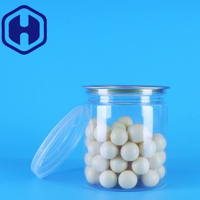 Leckdichtes, leichtes, offenes Deckel, klares, rundes Snack, Süßigkeiten, PET-Plastikkonserven, Lebensmittelverpackungen