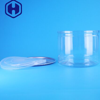 Well Sealing Klar PET Kunststoff Dose Mit Easy Open Deckel für Trockenfrüchte Süßigkeiten Lebensmittel Verpackungslösungen