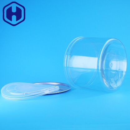 100% luftdichtes PET-Kunststoffgefäß mit leicht offenem Deckel für Getrocknete Früchte und Nüsse