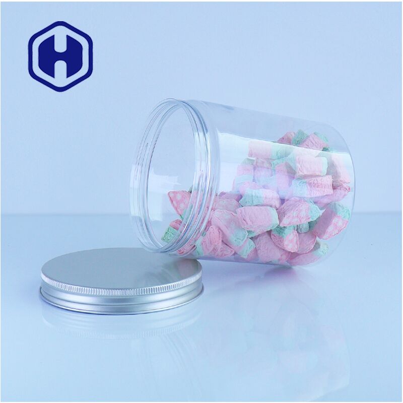 Lebensmittelsicherheit Klares rundes Glas Perfekte Lagerung für Schokoladenstücke Süßigkeiten Mini-Kuchen