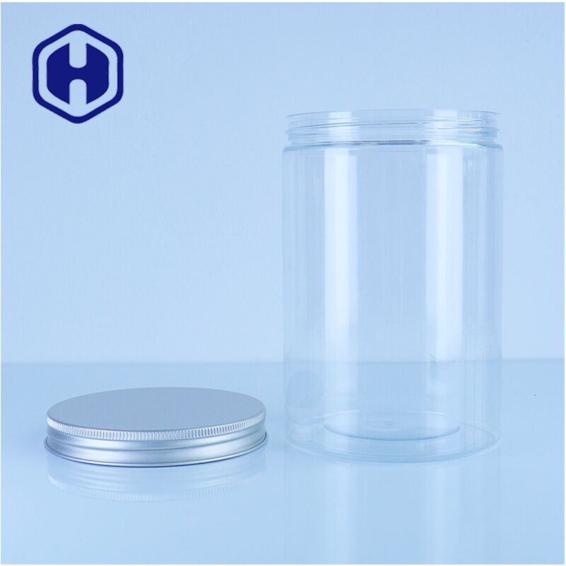 Hochwertiges, durchsichtiges Lebensmittelglas aus Kunststoff, leicht auszugießen, sicher in Lebensmittelqualität, stilvolle Aufbewahrungslösung für Nüsse, Süßigkeiten, Snacks