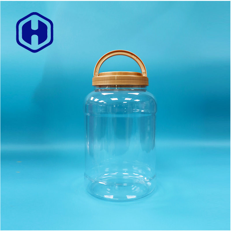 BPA-freie Kappe Transparente runde breite Mund PET Kunststoff Milchpulver Löffel Glas