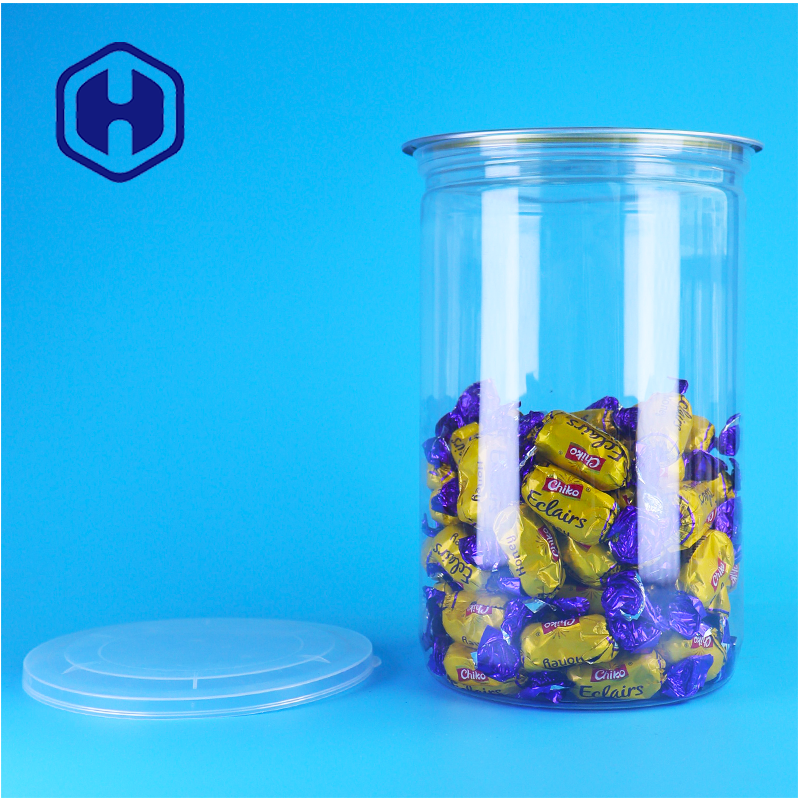 Cereal Pet Treats, gemischte Nüsse, Bpa-freie, durchsichtige PET-Dose aus Kunststoff mit Aluminiumdeckel