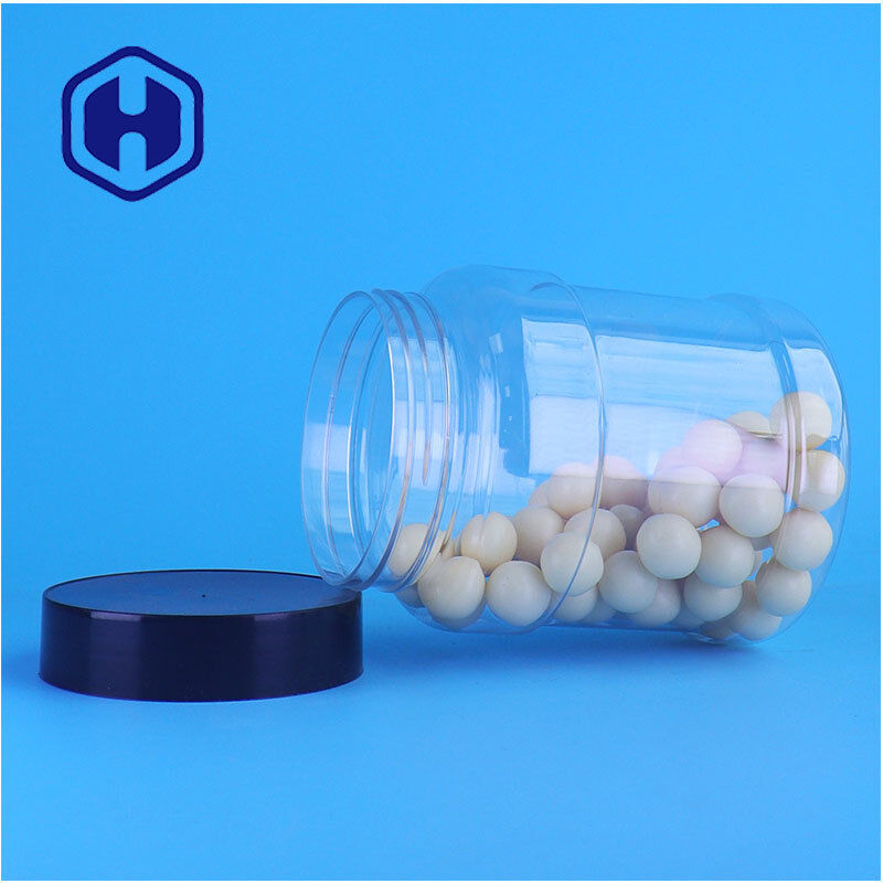 Food Grade OEM ODM Plastic Clear Protein Powder Meal Replacement PET Jars With Screw Lids