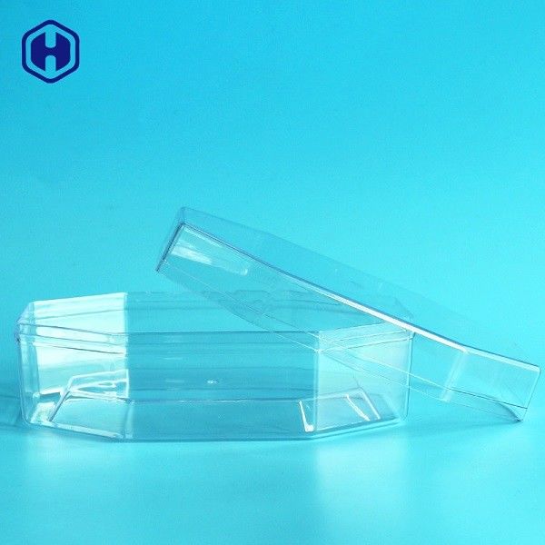 Achteck-rüttelt Plastiknahrungsmittelspeicher die Schokoladen-Kuchen, die 340ml 12oz verpacken