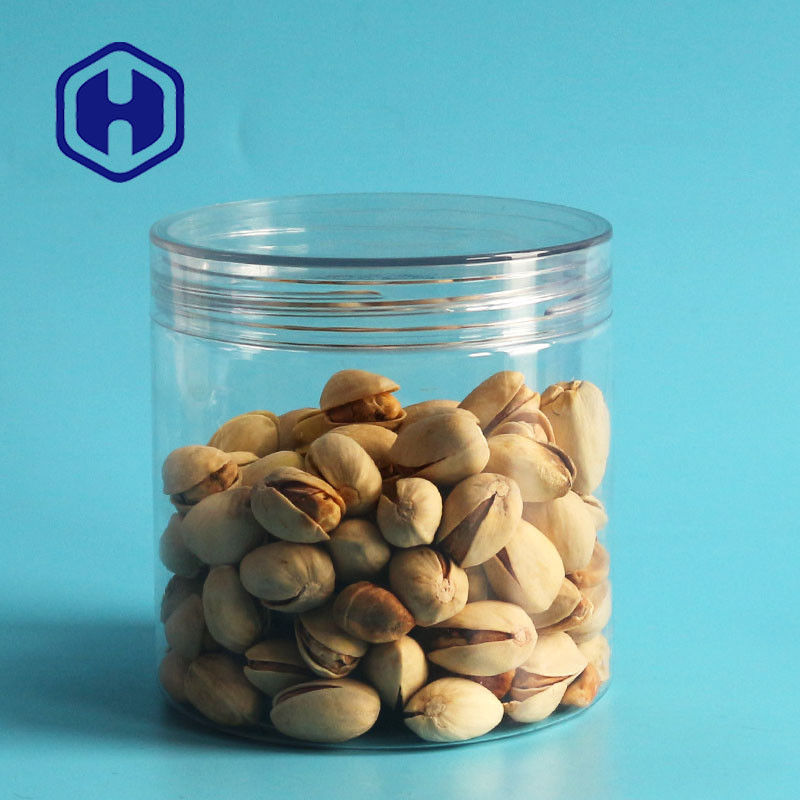 Transparentes luftdichtes Plastikhaustier der dosen-Erdnuss-großen Öffnung ringsum Ring Pull Eoe With Screw-Kappe