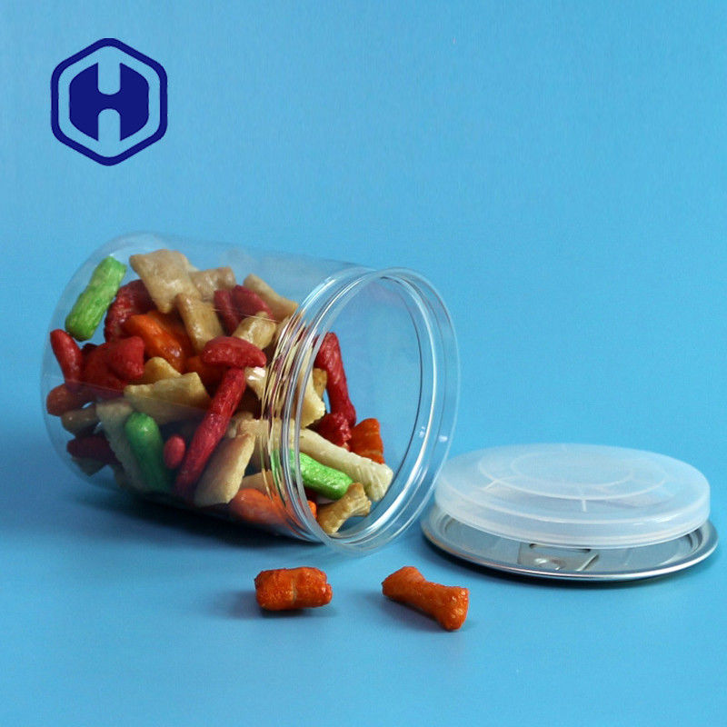 glas-Bonbon-Schokoladen-Erdnuss-Bohnen-Speicher freien Raumes 300# 330ml Plastikmit einfachem Deckel des offenen Endes