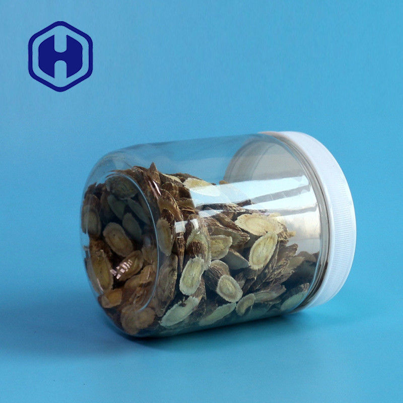 Leck-Beweis-Plastikglas-Sugar Chewing Gum-HAUSTIER Speicher-Gläser der Runden-510ml 87mm