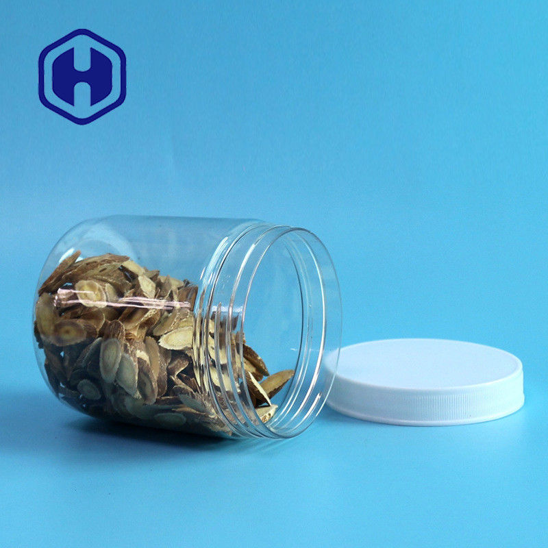 Leck-Beweis-Plastikglas-Sugar Chewing Gum-HAUSTIER Speicher-Gläser der Runden-510ml 87mm