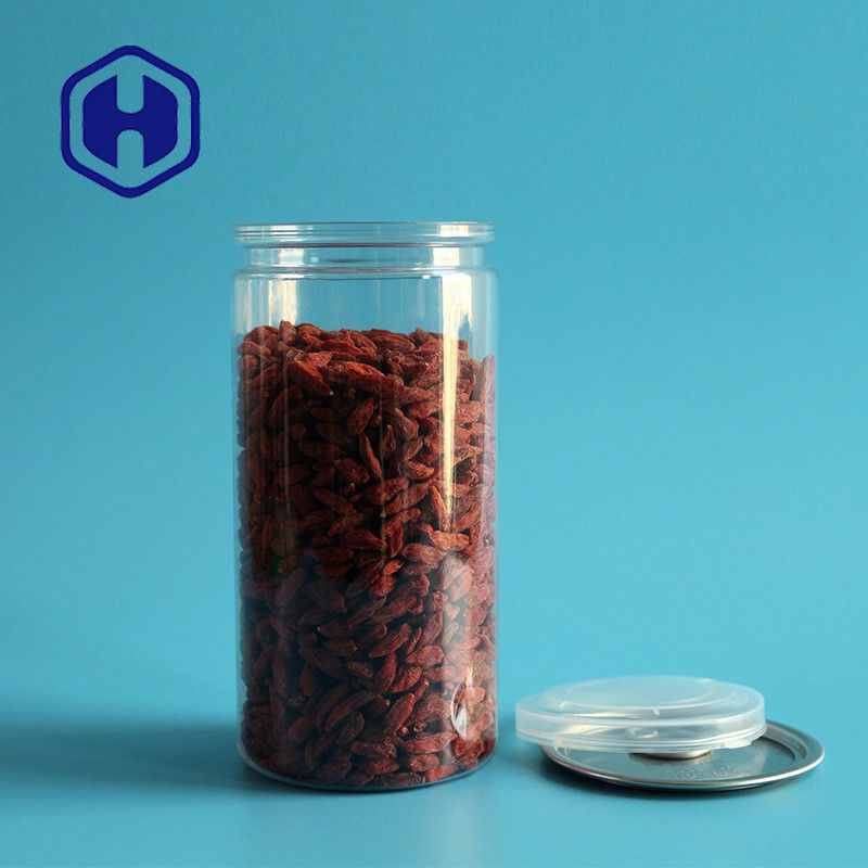 dosen-Samen-Schokoladen-Keks 211# 440ml hält klarer Plastikeinfaches HAUSTIER des offenen Endes kann ab