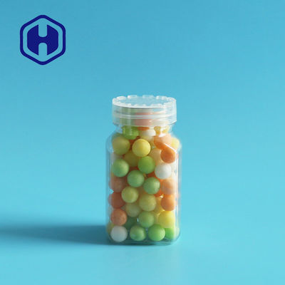 Mini-Glas des Kunststoffgehäuse-100ml für Schokoladen-Bohnen-Bonbon-Körnchen-kleines Quadrat