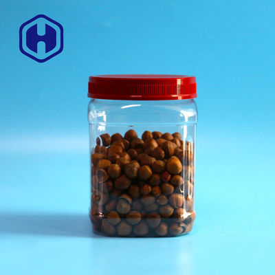 HAUSTIER Quadrat 1480ml 50oz Plastikglas-Kaffee-Pulver-Verpacken der Lebensmittel mit Schrauben-Deckel