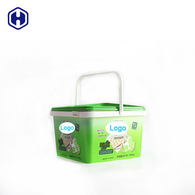 Dauerhafte IML-Kunststoffbehälter geformte Polymer-Lebensmittellagerbehälter