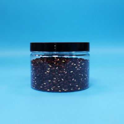 Runde kleine versiegbare PET-Kunststoffe Lebensmittelqualität Cookie süße klare Gläser Schraubdeckel