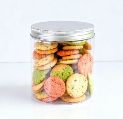 Klare Weithals-Kartoffelbrei-Joghurt-Eiscreme-Runde PET-Dose Aluminiumdeckel