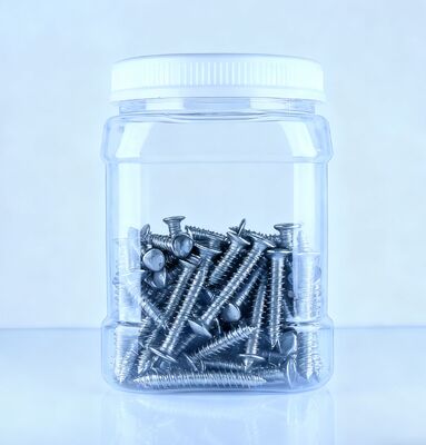 Lebensmittelqualität Tangerine Peel Chinesische Kastanie PET Quadrat Form Klar weißer Deckel Plastikglas