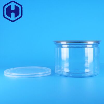 Runder Kunststoff-PET-Deckel mit Easy-Open-Funktion für Lebensmittel, Süßigkeiten, Kekse, Snacks, Tee, Blechdosenverpackung