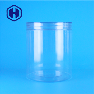 Transparentes PET-Glas in Lebensmittelqualität mit kundenspezifischem Tierfutter, Chili-Kuchen, Nüssen, Keksen und Schraubverschluss