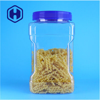Reliable PET Supplying Clear Square Jars For Granola Cereal Oats Healthy Snacks