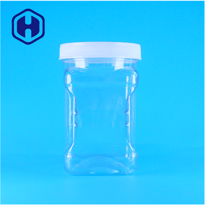 Clear Wide Mouth PET Jar For Freeze Dried Fruit Candy And Snacks